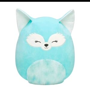 Squishmallows Light Blue Fox Stuffed Animal. 16 Inches.